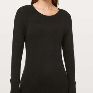 Lululemon Long Sleeve Black Top Size 6